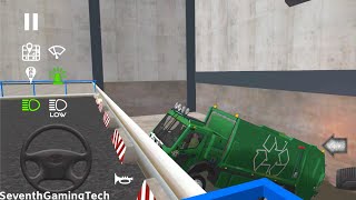 Green Electric Truck Totally Fall Off 🚛♻️ 🚛♻️ 🚛♻️ Trash Truck Simulator Gameplay (Android, iOS) FHD