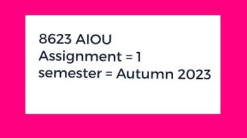 8623 assignment no 1 solved autumn 2023 | bed assignment autumn 2023 | #8623 #aiousolveassignments