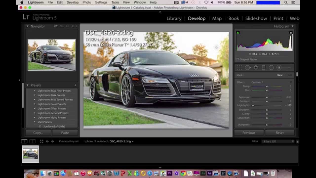 How to edit car photos Lightroom 5 YouTube