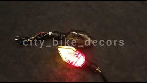 ARROW INDICATOR WITH DRL 😎|bike accessories|city bike decors|