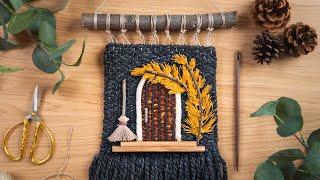 ADORABLE Fall Porch Woven Wall Art