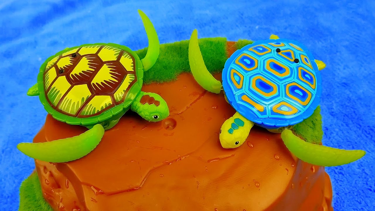 Морские Черепахи. Развивающее видео для детей про черепашек.Робочерепашки Robo Turtle Zuru