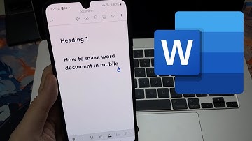 How to Make Word Document in Mobile ( Android & iPhone )