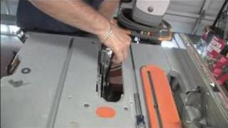 How To Use A Portable Table Saw : Replacing A Blade On A Table Saw