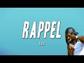 Gazo - RAPPEL (Paroles)