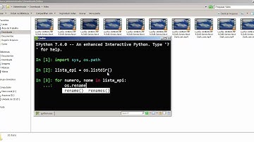 Usando IPython pra renomear arquivos.