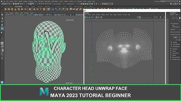 Character Face unwrapping in Maya 2023