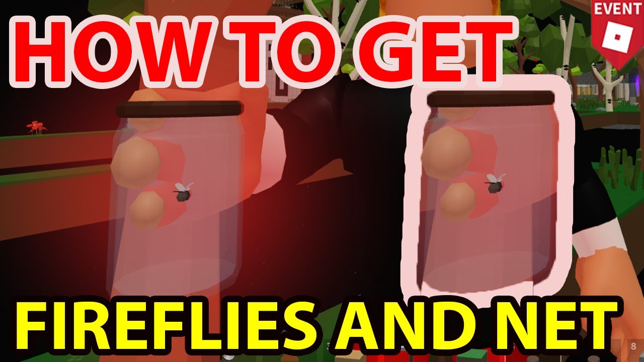 Fireflies Update How To Make Net And Catch In Islands Roblox Large Small Display Case Jar Red Green Youtube - roblox light jar