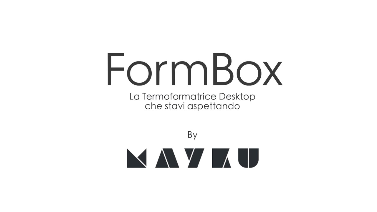 FormBox MAYKU termoformatrice desktop - come funziona?