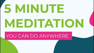 5 Minute Meditation Anyone Can Do Anywhere (2024)