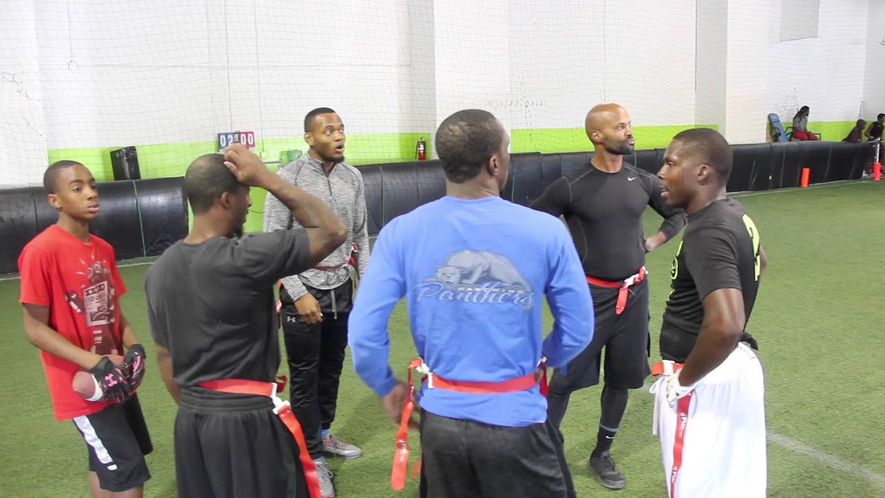 The Game Changer 4 on 4 RedZone Indoor Flag Football highlights YouTube