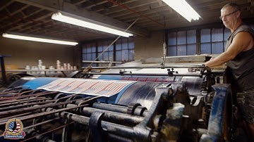 Made in USA:  American Flags Old-School Printing Behind The Scenes