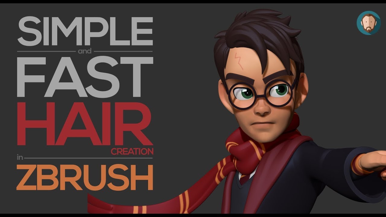 a quick and easy way to create hair in zbrush
