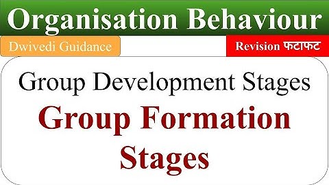 Group Development stages, group formation stages, group development process,Organisational Behaviour