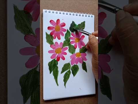 Pink Flowers Art Viral Art Trendy Wow Viralvideo 