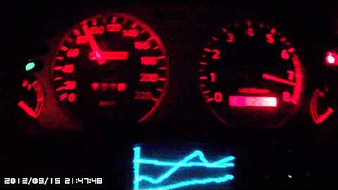 Toyota Corolla E11 G6R 0-130 km\h - 4AGE 20V Black Top - C160 Torsen