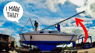 How To Make An Aframe To Raise And Lower A Mast! Sailing Meraki | Ep.43