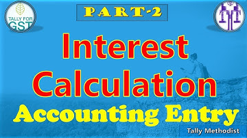 Interest calculation Accounting entry in tally erp9 6.4.5 in hindi ☺Le-47