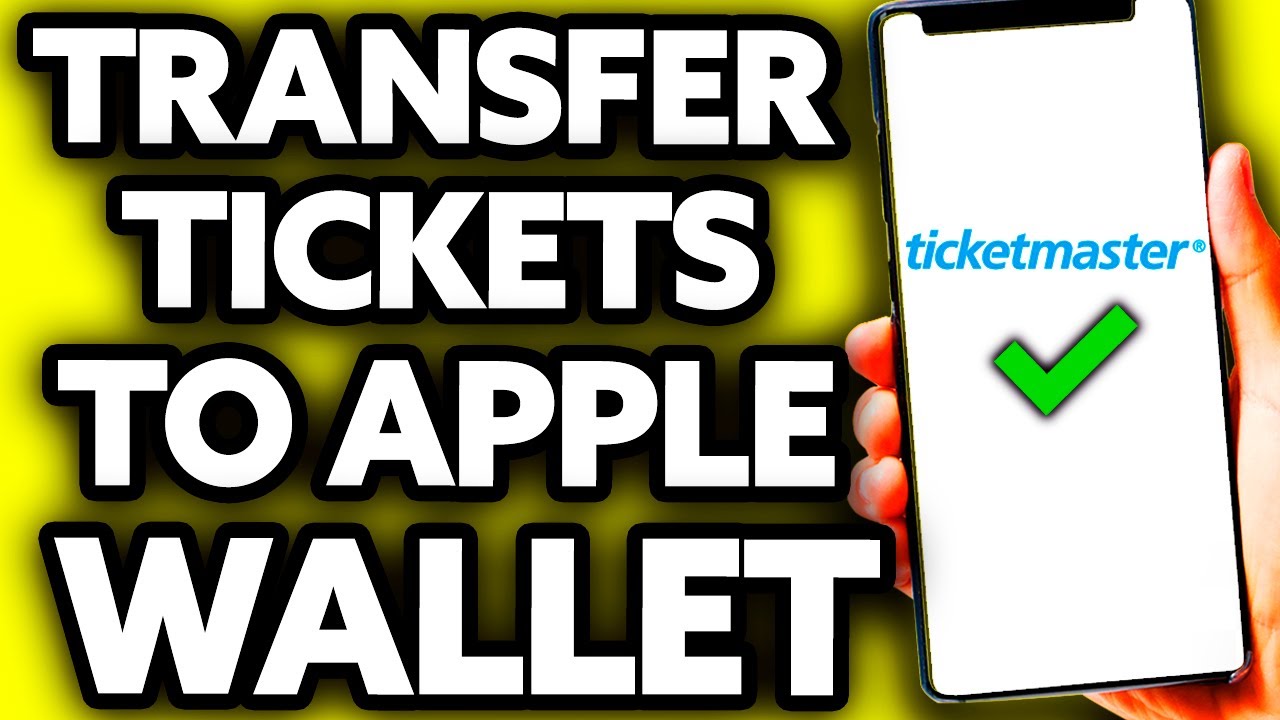 How To Transfer Tickets on Ticketmaster to Apple Wallet (EASY!) YouTube