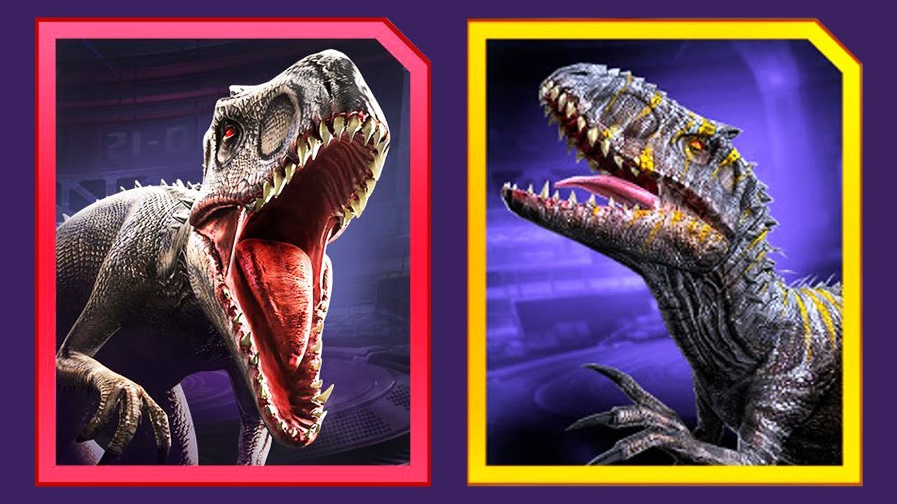 Indominus Rex Vs Indominus Rex Gen 2 Jurassic World Alive Youtube 