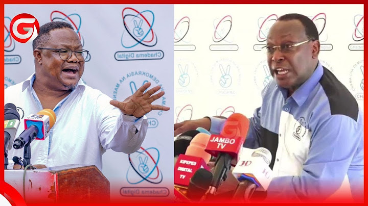 MBOWE AZUNGUMZIA UGOMVI WAKE na TUNDU LISSU - ''CHAMA KISICHOKUWA na MNYUKANO ni MFU''....