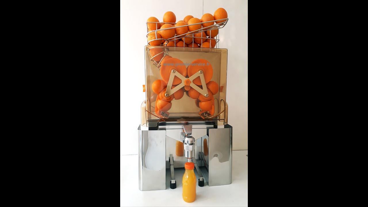 Jus d'orange frais. Le temps des machines