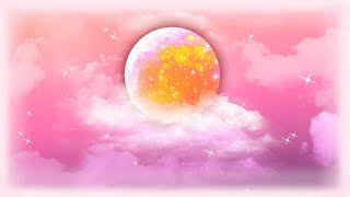 Galaxy Themes - [poly] glittering moon in pink sky
