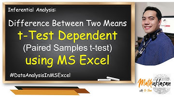 t-Test Dependent using MS Excel | Difference of Two Means || Data Analysis in MS Excel