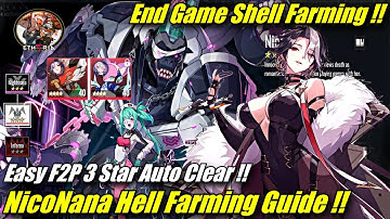 NicoNana Hell Farming Guide !! Easy End Game Shell Farming !! F2P 3 Star Auto | Etheria Restart