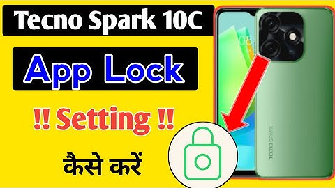 how to lock apps in tecno spark 10c/tecno spark 10c me app lock kaise kare/App lock setting