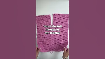 Easy Crochet Top Tutorial #crochetsummertop