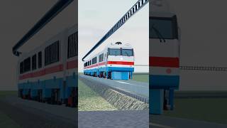 RTL Turboliner Train Set Clears A Crossing In RO-Scale Sandbox! #fyp #shorts #train #amtrak #roblox