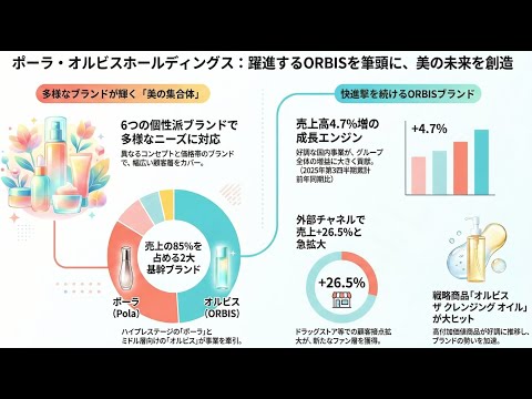 【12月優待銘柄】ポーラ・オルビスHD～オルビス製品は好調～