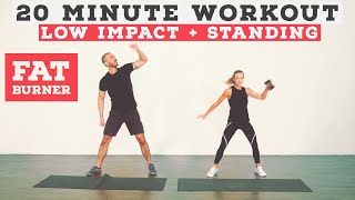 20 MINUTE NO EQUIPMENT FROM HOME WORKOUT - LOW IMPACT!