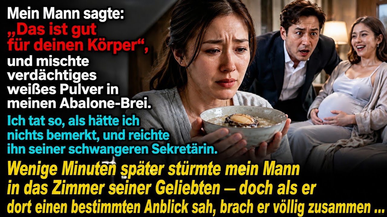 Mein Mann wollte mich mit weißem Pulver beseitigen, doch ich gab den Brei seiner schwangeren Geliebten. 😱