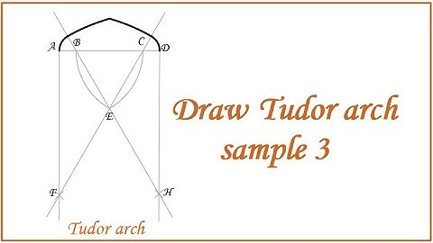 Draw tudor arch sample 3 by autocad