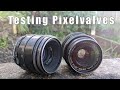 Taking test shots with the Pixelvalve Helios-442 and Flektogon