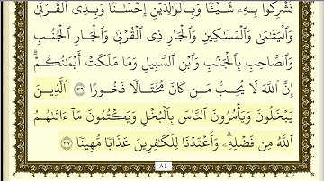 فارس عباد سورة النساء كاملة ومكتوبة HD