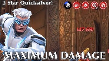 THE REAL MAXIMUM DAMAGE OF 3 STAR QUICKSILVER: 147K Burst! +A Bug??