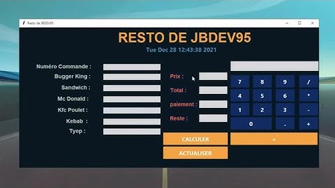 TUTO PYTHON TKINTER : Les base pour coder un logiciel de vente #restaurant partie #1