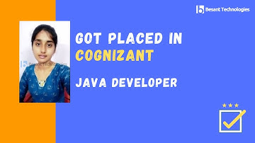 Fresher Lavanya Got Placed in Cognizant(CTS) as Java Developer | Besant Technologies |100% Placement