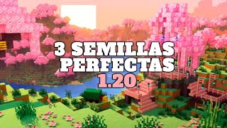 3 SEMILLAS PERFECTAS para MINECRAFT BEDROCK 1.20 🌸 screenshot 3