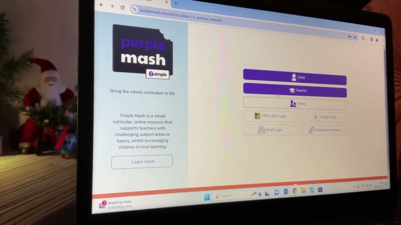 How to get on the purple mash Home Screen on any platform.