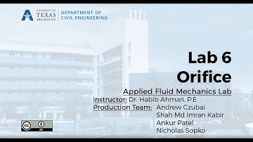 Fluid Mechanics Lab # 6: Orifice and Free Jet Flow