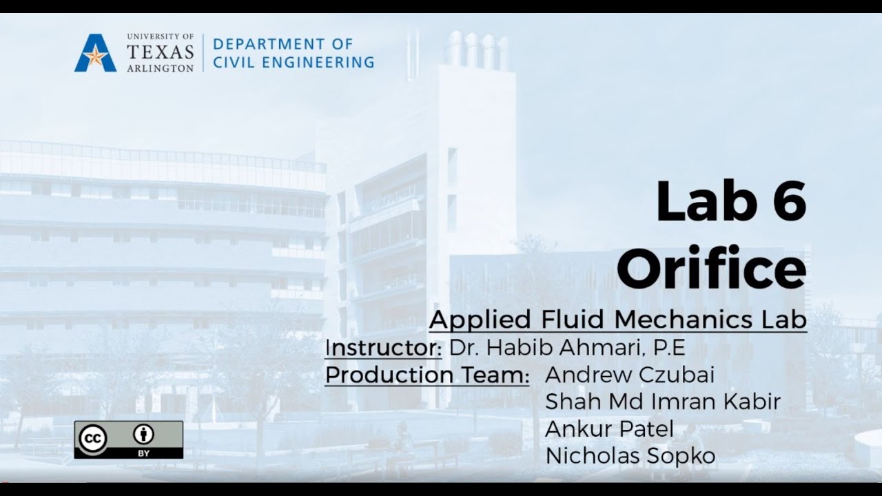 Fluid Mechanics Lab 6 Orifice and Free Jet Flow YouTube
