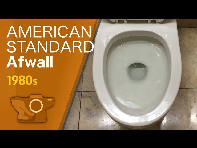 84 1992 black American Standard Afwall toilets. 