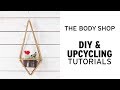 How To: DIY Metallic Gold Geometric Hanging Vase - The Body Shop