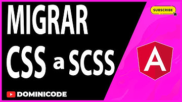 Como migrar de CSS a SCSS Angular 13