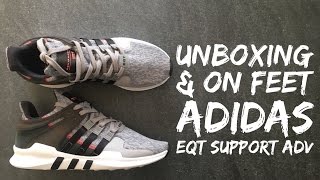 Adidas EQT SUPPORT ADV | UNBOXING & ON FEET | fashion shoes | 2017 | HD