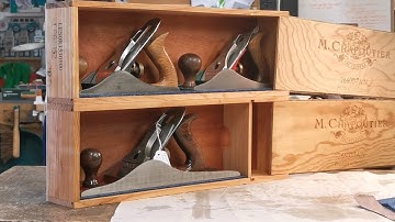 Wine Boxes to Tool Boxes! Plane Storage Upgrade for My Tiny Workshop 